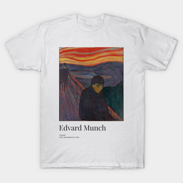 Edvard Munch - Exhibition Art Poster - Despair - Munchmuseet T-Shirt by notalizard